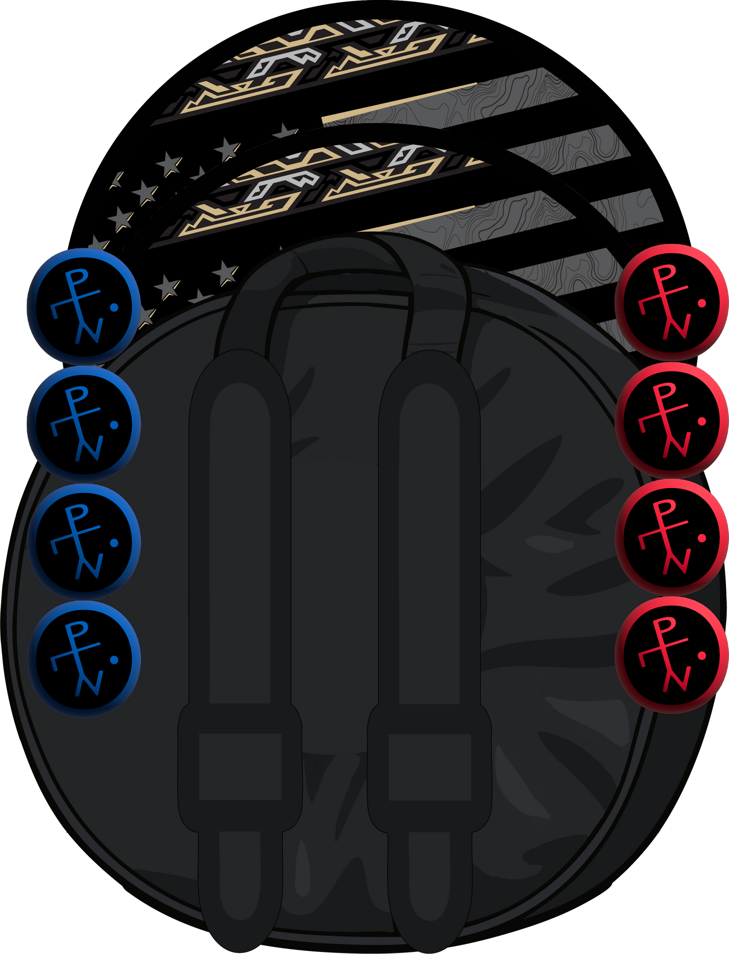 Revel Round - American Swag Black/Gold