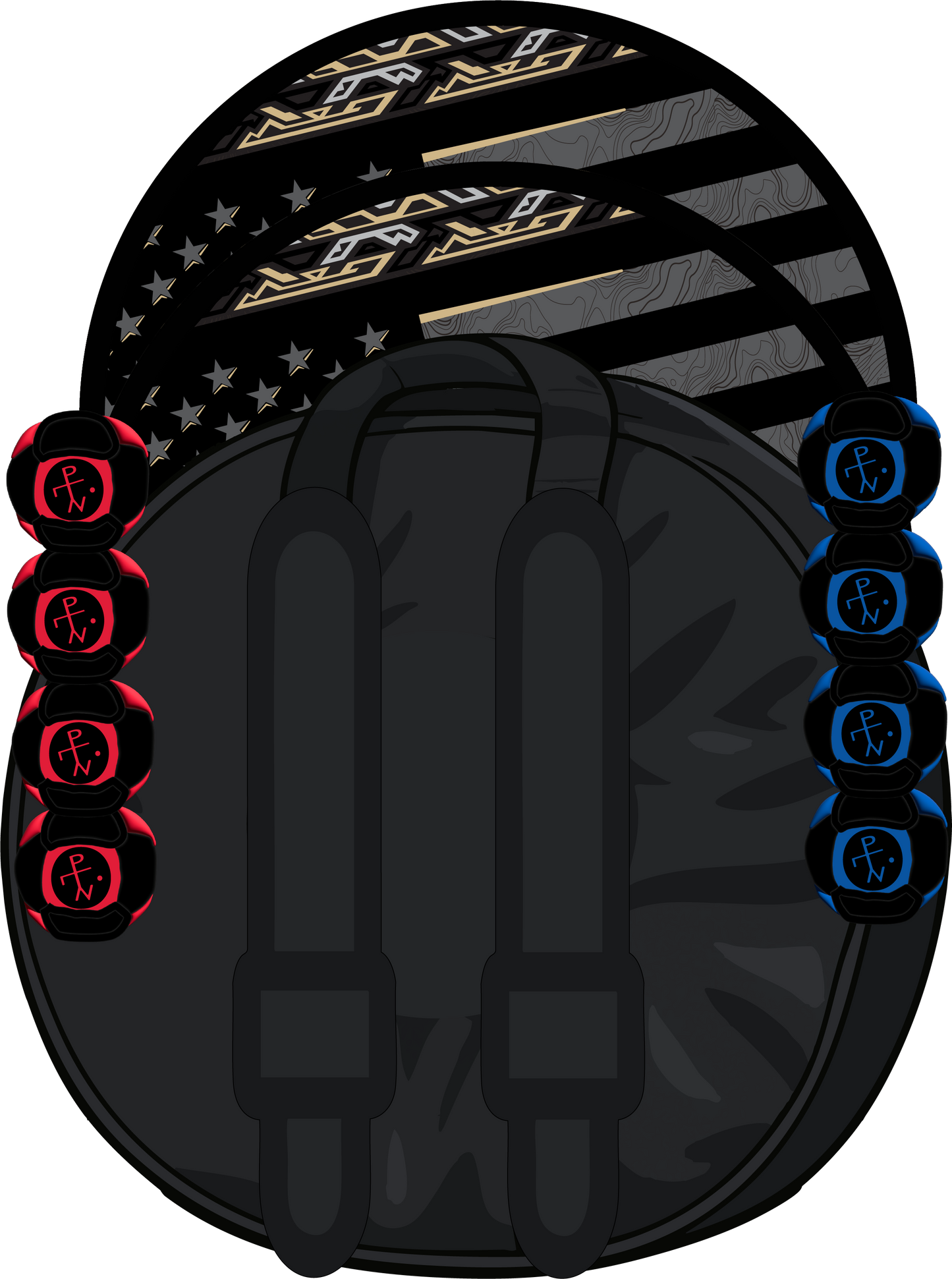 Revel Round - American Swag Black/Gold