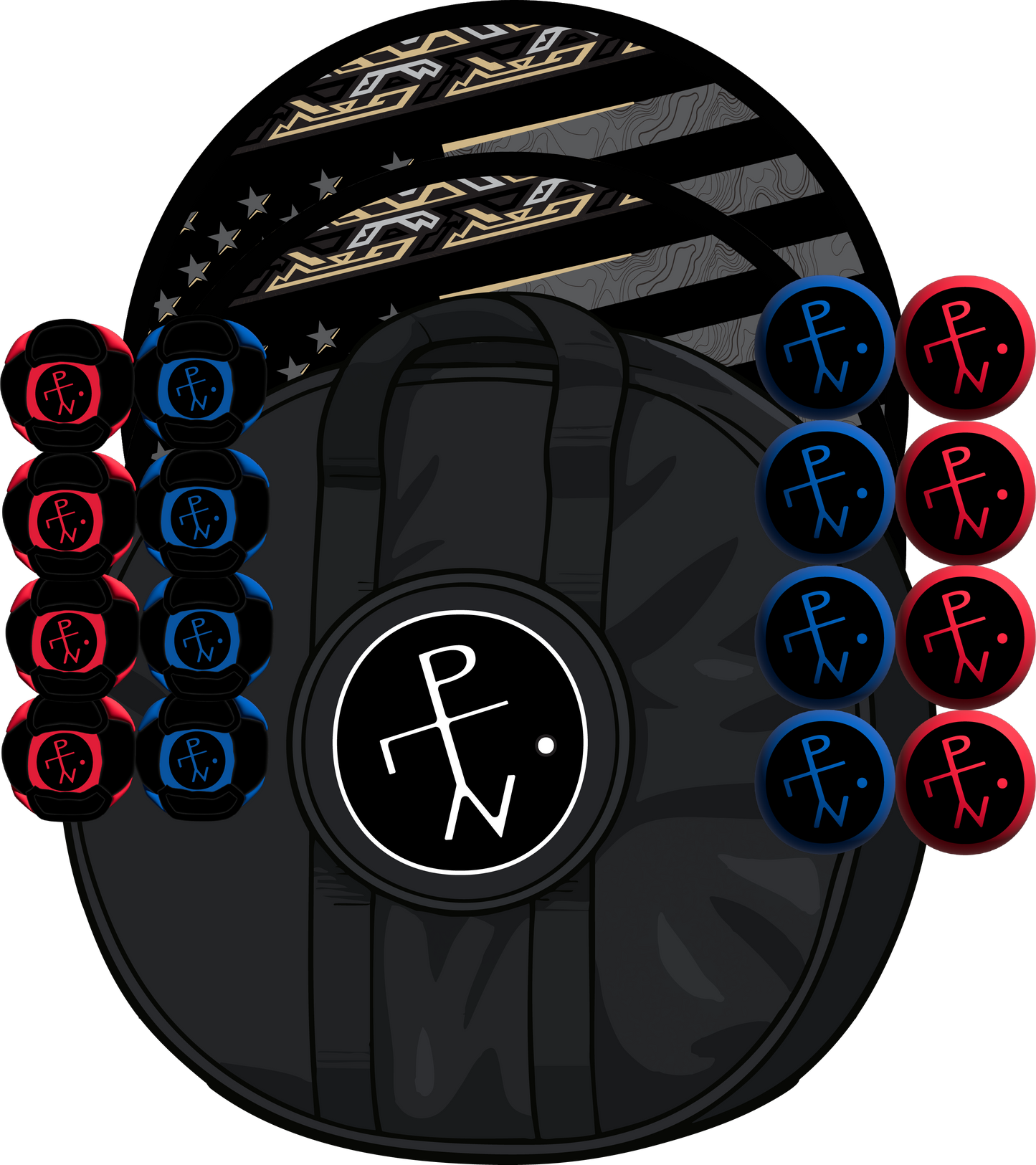 Revel Round - American Swag Black/Gold