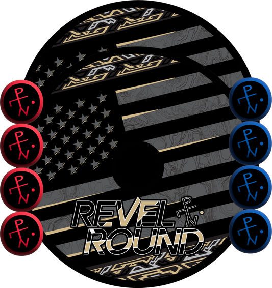 Revel Round - American Swag Black/Gold