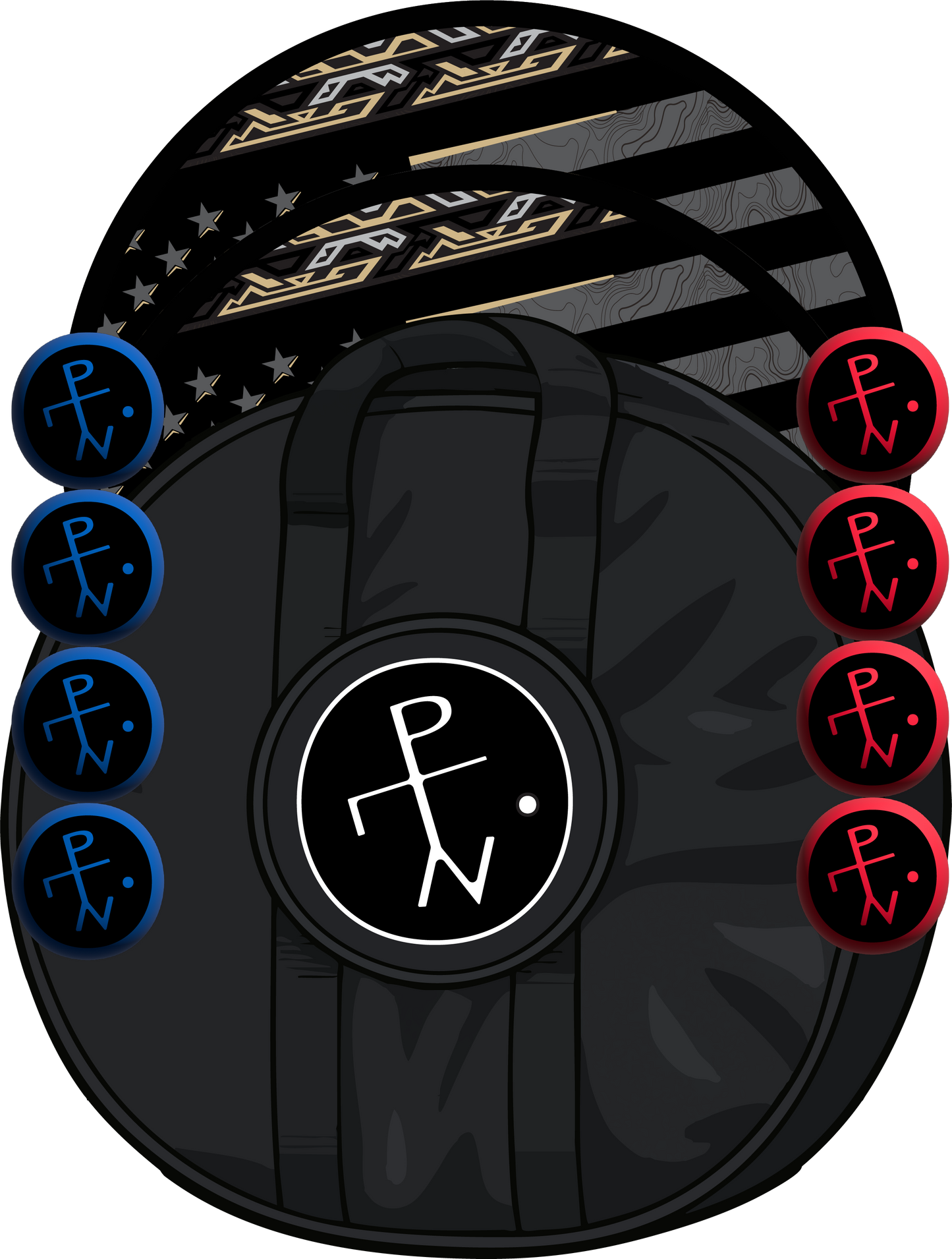 Revel Round - American Swag Black/Gold