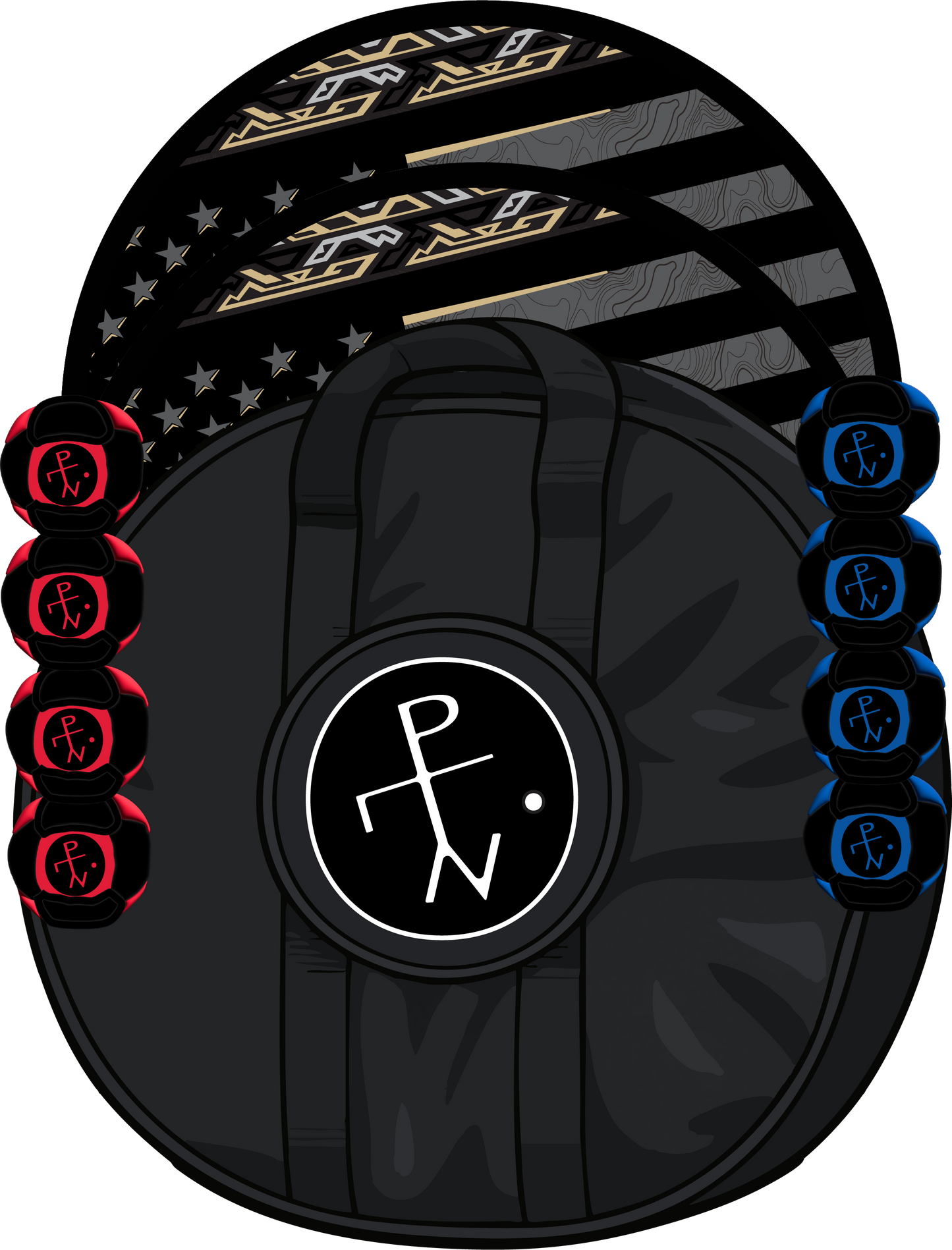 Revel Round - American Swag Black/Gold