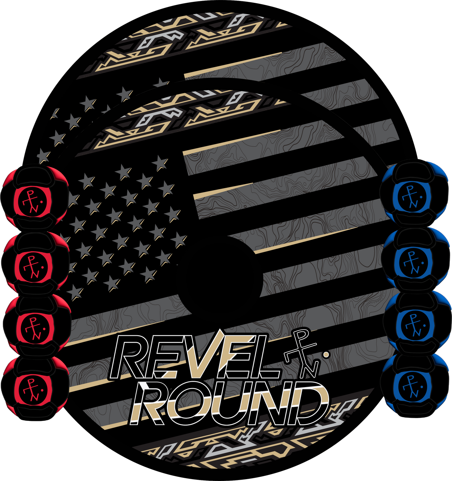 Revel Round - American Swag Black/Gold
